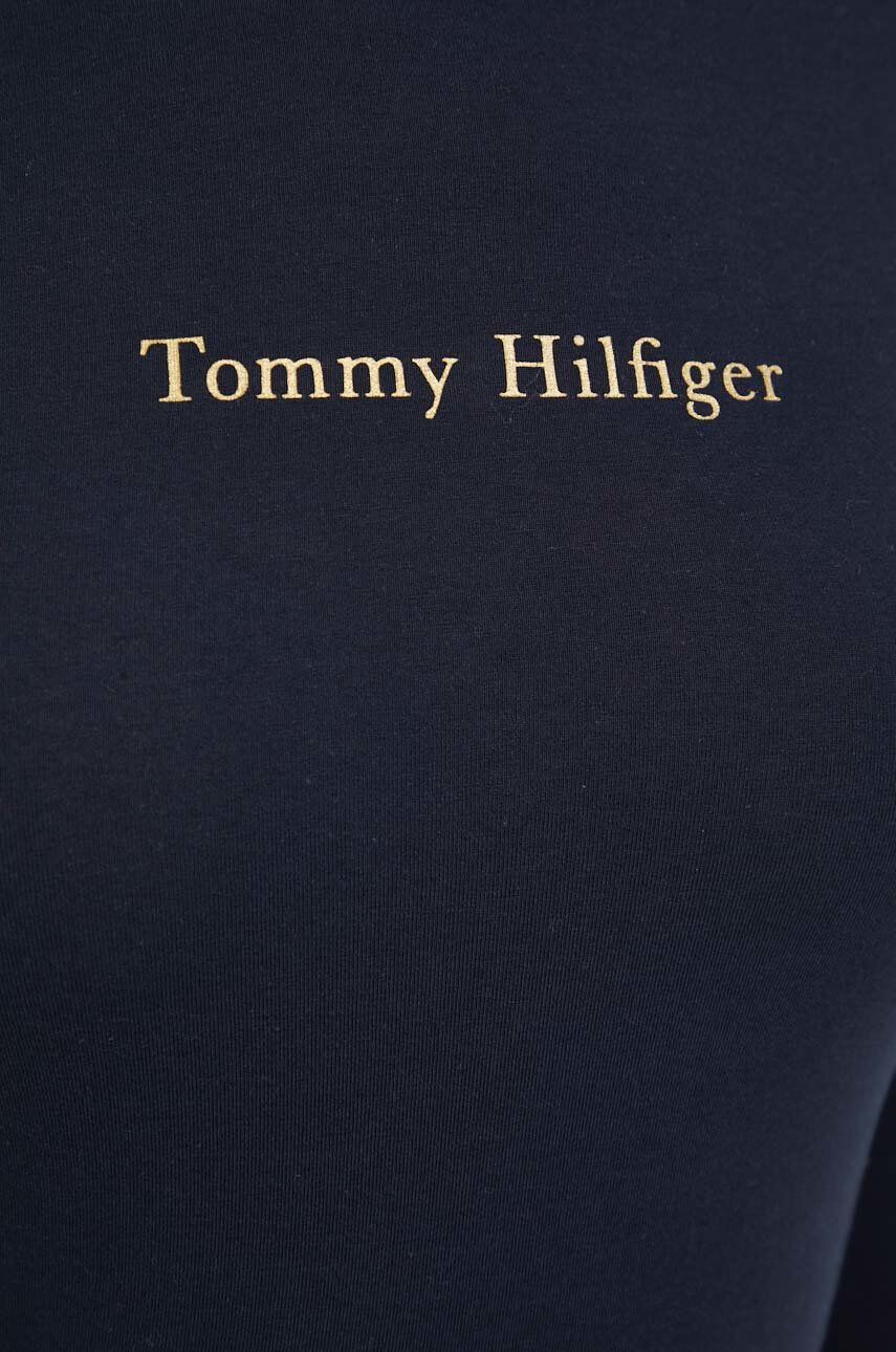 Tommy Hilfiger Tričko s dlhým rukávom dámsky tmavomodrá farba - Pepit.sk