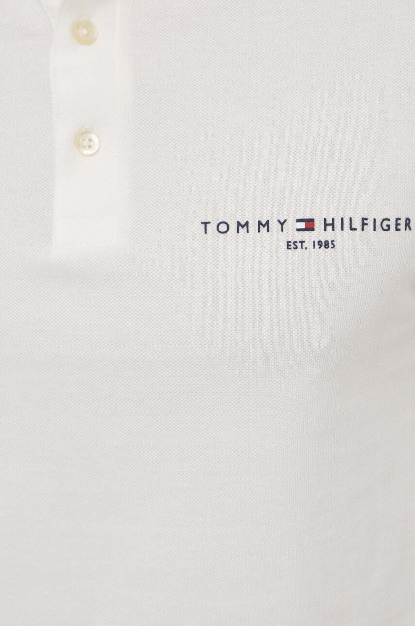 Tommy Hilfiger Tričko s dlhým rukávom pánsky biela farba s potlačou - Pepit.sk