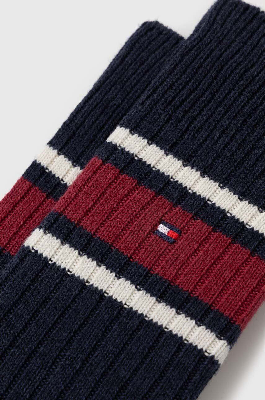 Tommy Hilfiger Vlnené ponožky tmavomodrá farba - Pepit.sk