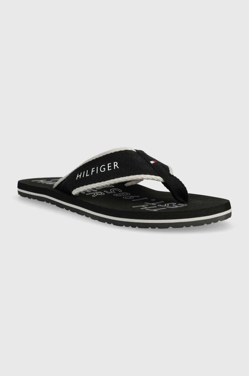 Tommy Hilfiger Žabky SPORTY HILFIGER BEACH SANDAL pánske čierna farba FM0FM04469 - Pepit.sk