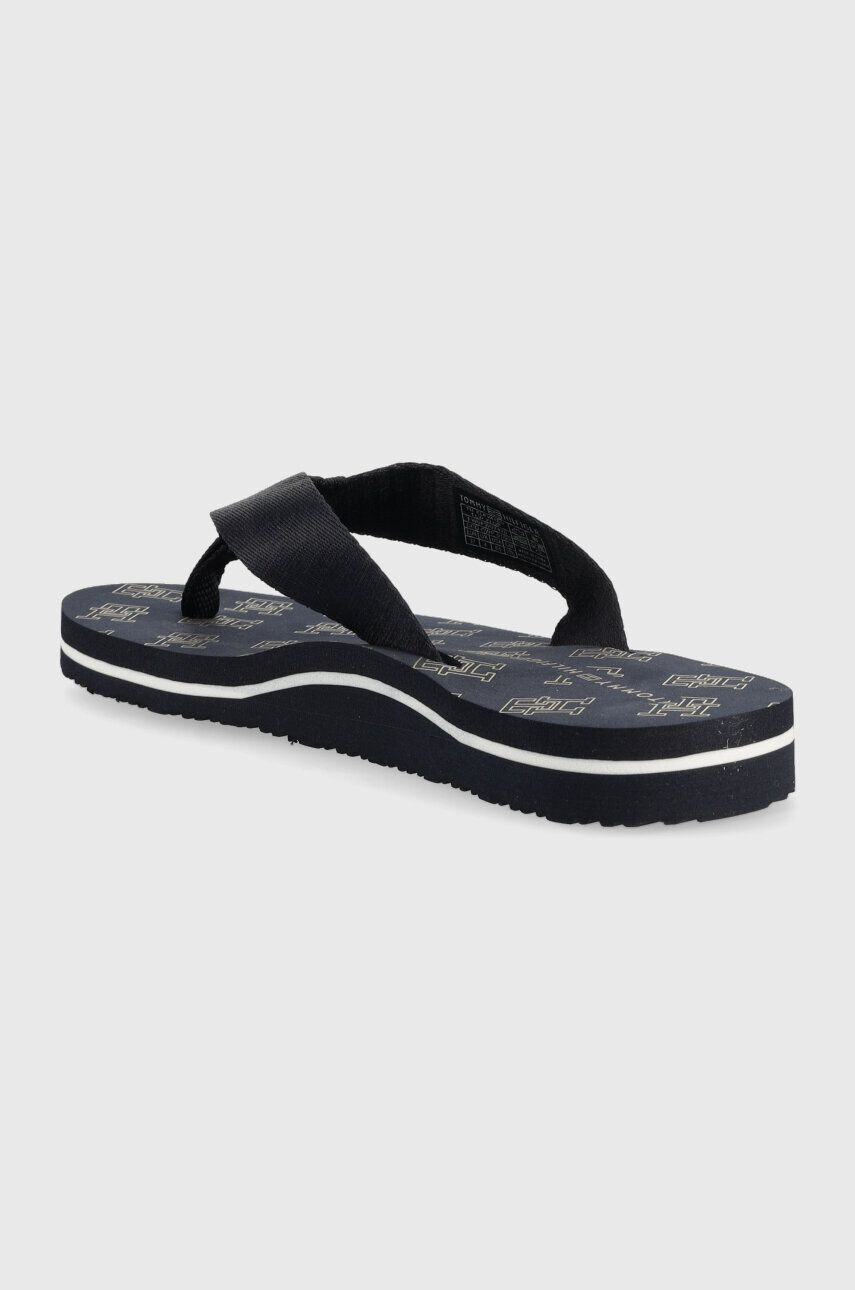 Tommy Hilfiger Žabky TH ELEVATED FLIP FLOP dámske tmavomodrá farba na plochom podpätku FW0FW07420 - Pepit.sk