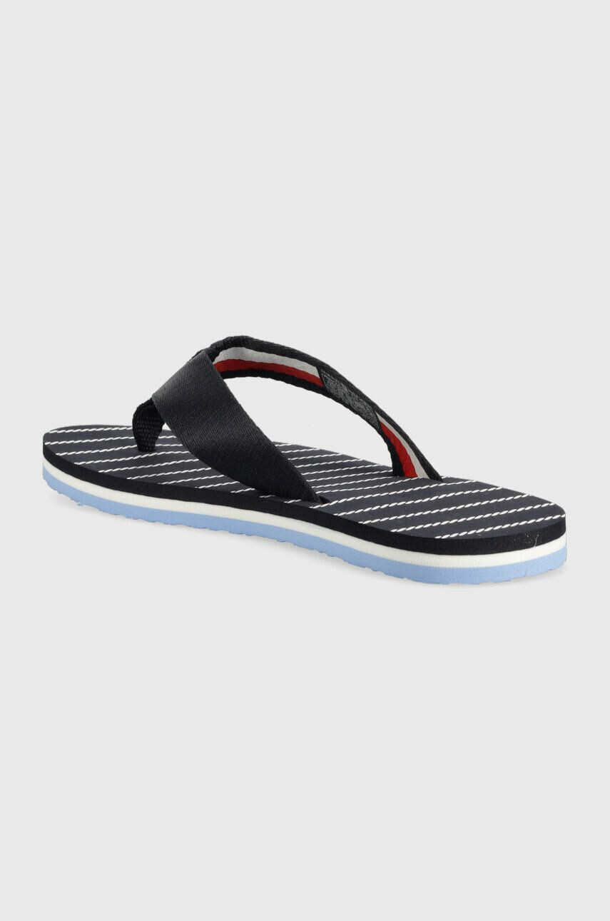 Tommy Hilfiger Žabky TOMMY ESSENTIAL ROPE SANDAL dámske tmavomodrá farba na plochom podpätku FW0FW07142 - Pepit.sk