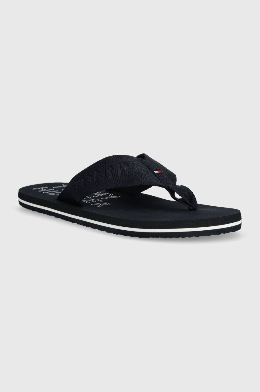 Tommy Hilfiger Žabky TONAL HILFIGER BEACH SANDAL pánske tmavomodrá farba FM0FM04472 - Pepit.sk