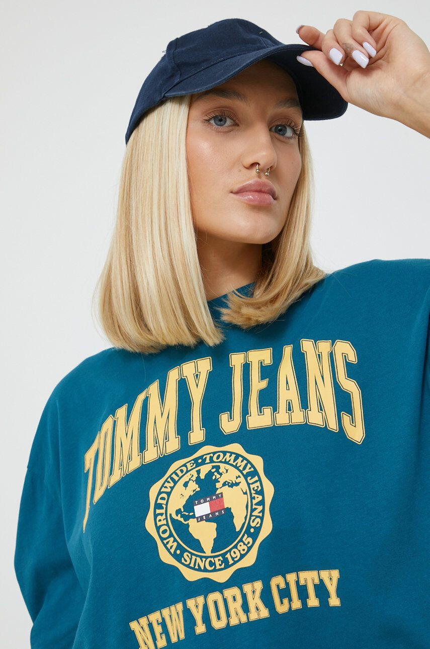 Tommy Jeans Bavlnené tričko s dlhým rukávom - Pepit.sk