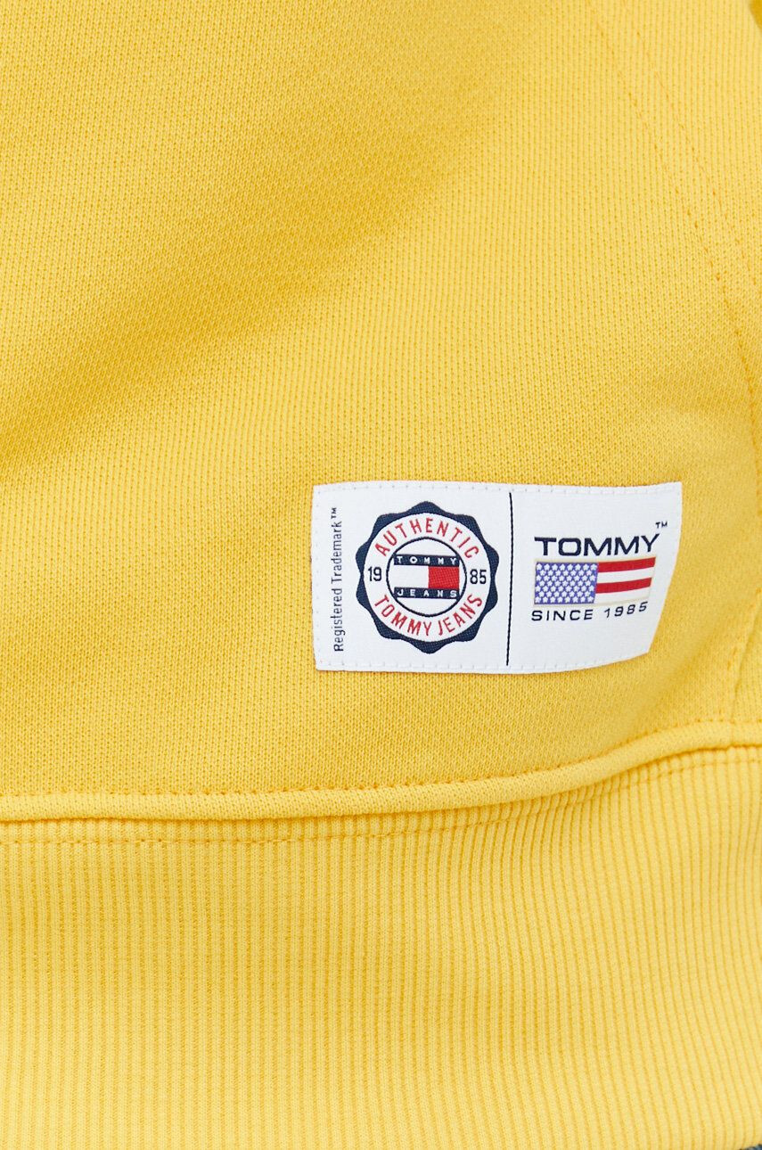 Tommy Jeans Bavlnená mikina dámska biela farba s kapucňou s nášivkou - Pepit.sk