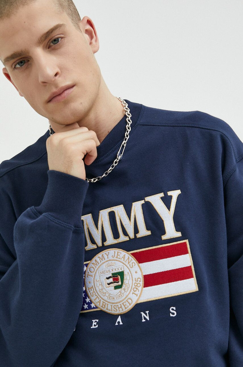 Tommy Jeans Bavlnená mikina pánska s kapucňou jednofarebná - Pepit.sk