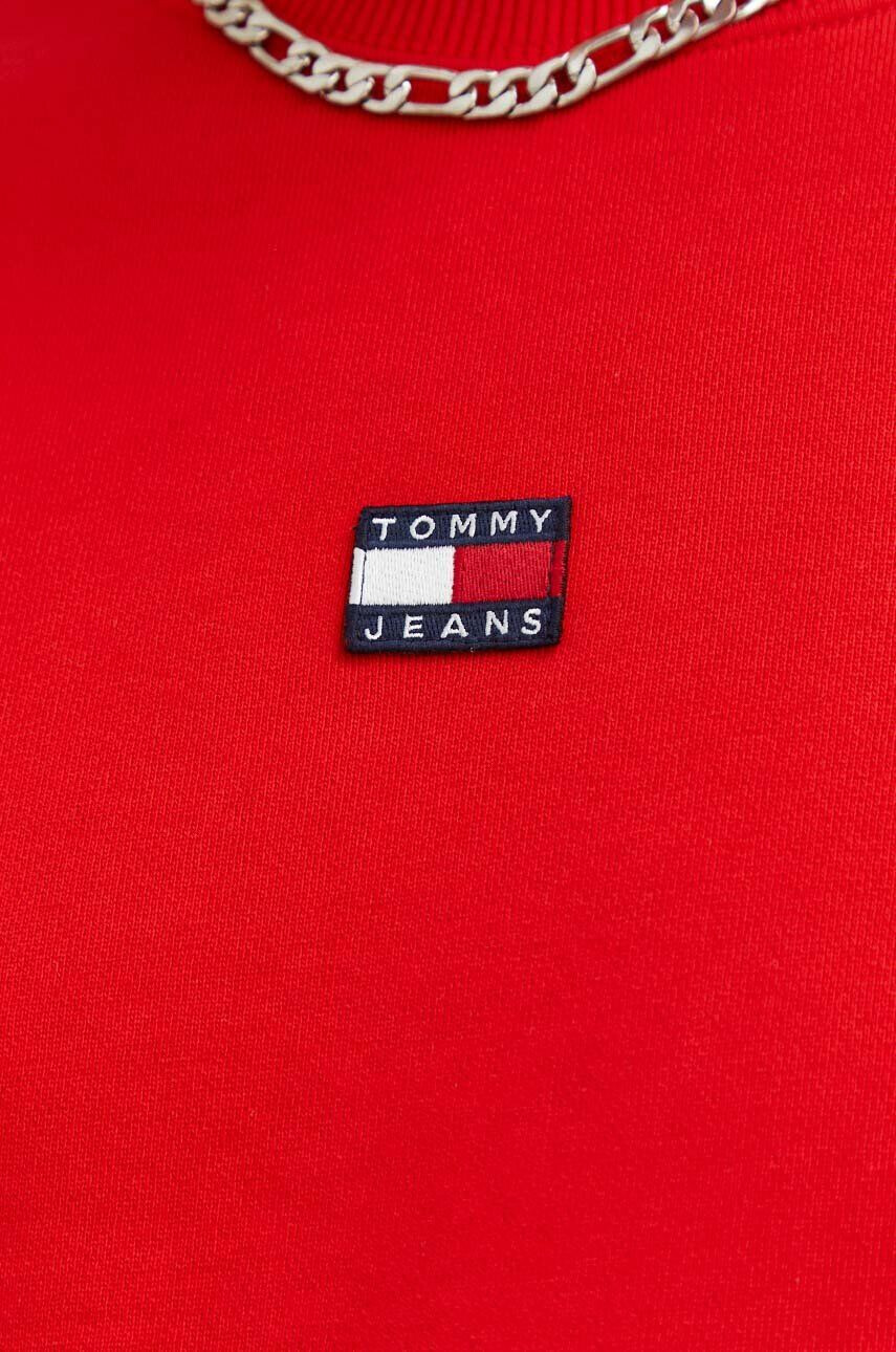 Tommy Jeans Bavlnená mikina dámska čierna farba s nášivkou - Pepit.sk