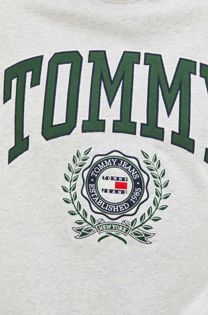 Tommy Jeans Bavlnená mikina pánska čierna farba s kapucňou s potlačou - Pepit.sk