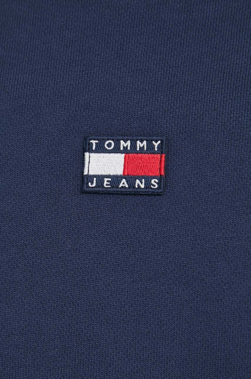 Tommy Jeans Bavlnená mikina dámska tmavomodrá farba jednofarebná - Pepit.sk