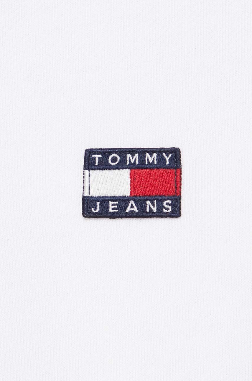 Tommy Jeans Bavlnená mikina dámska béžová farba s kapucňou s nášivkou - Pepit.sk