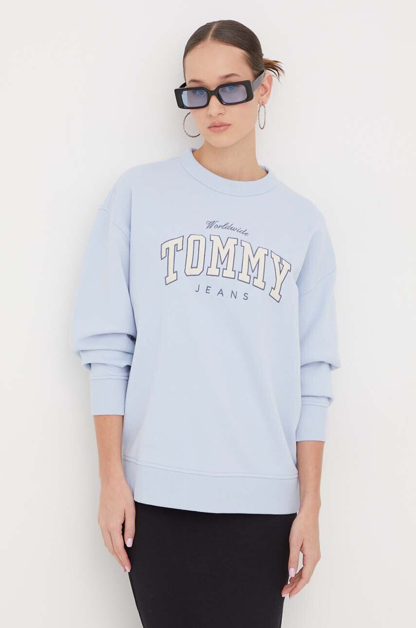 Tommy Jeans Bavlnená mikina dámska s nášivkou - Pepit.sk