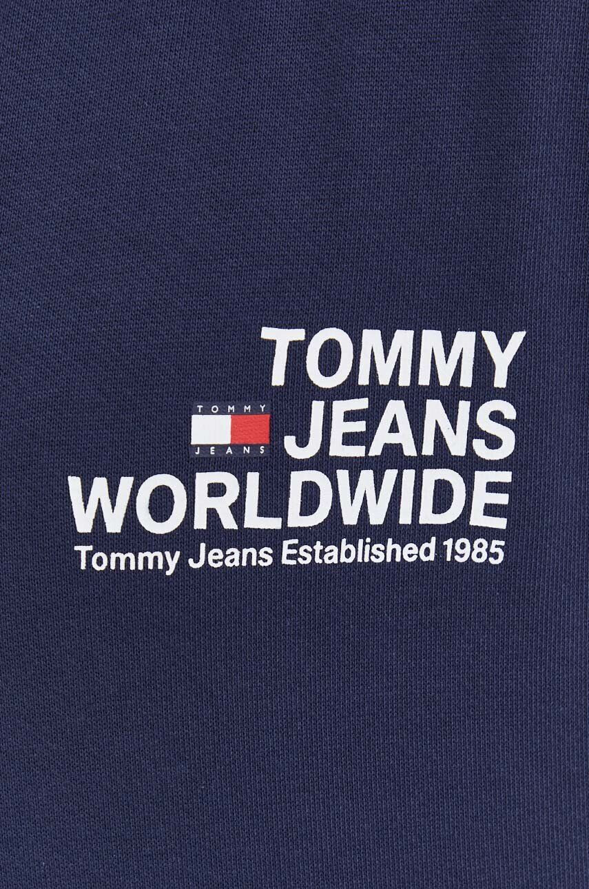 Tommy Jeans Bavlnená mikina pánska čierna farba jednofarebná - Pepit.sk