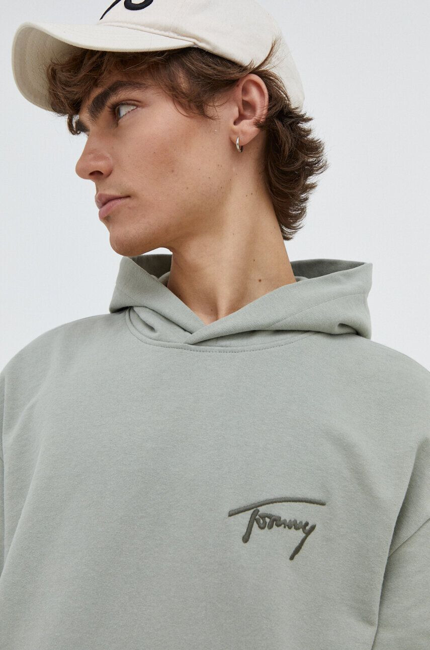 Tommy Jeans Bavlnená mikina dámska ružová farba s kapucňou s nášivkou - Pepit.sk