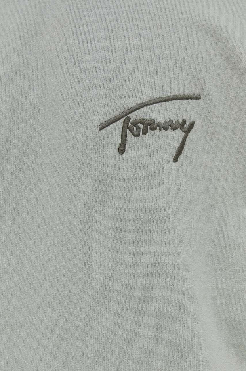 Tommy Jeans Bavlnená mikina dámska ružová farba s kapucňou s nášivkou - Pepit.sk