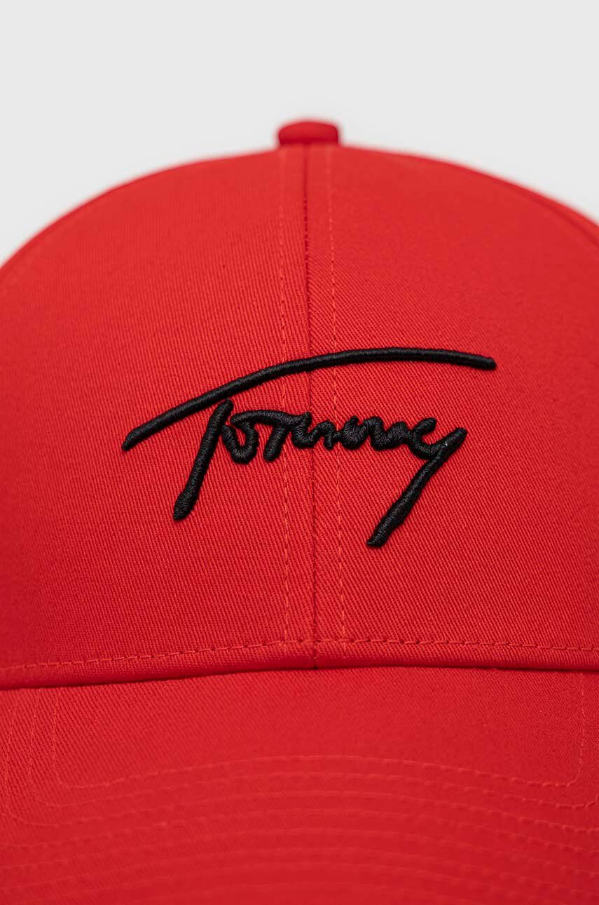 Tommy Jeans Bavlnená šiltovka zelená farba s nášivkou - Pepit.sk