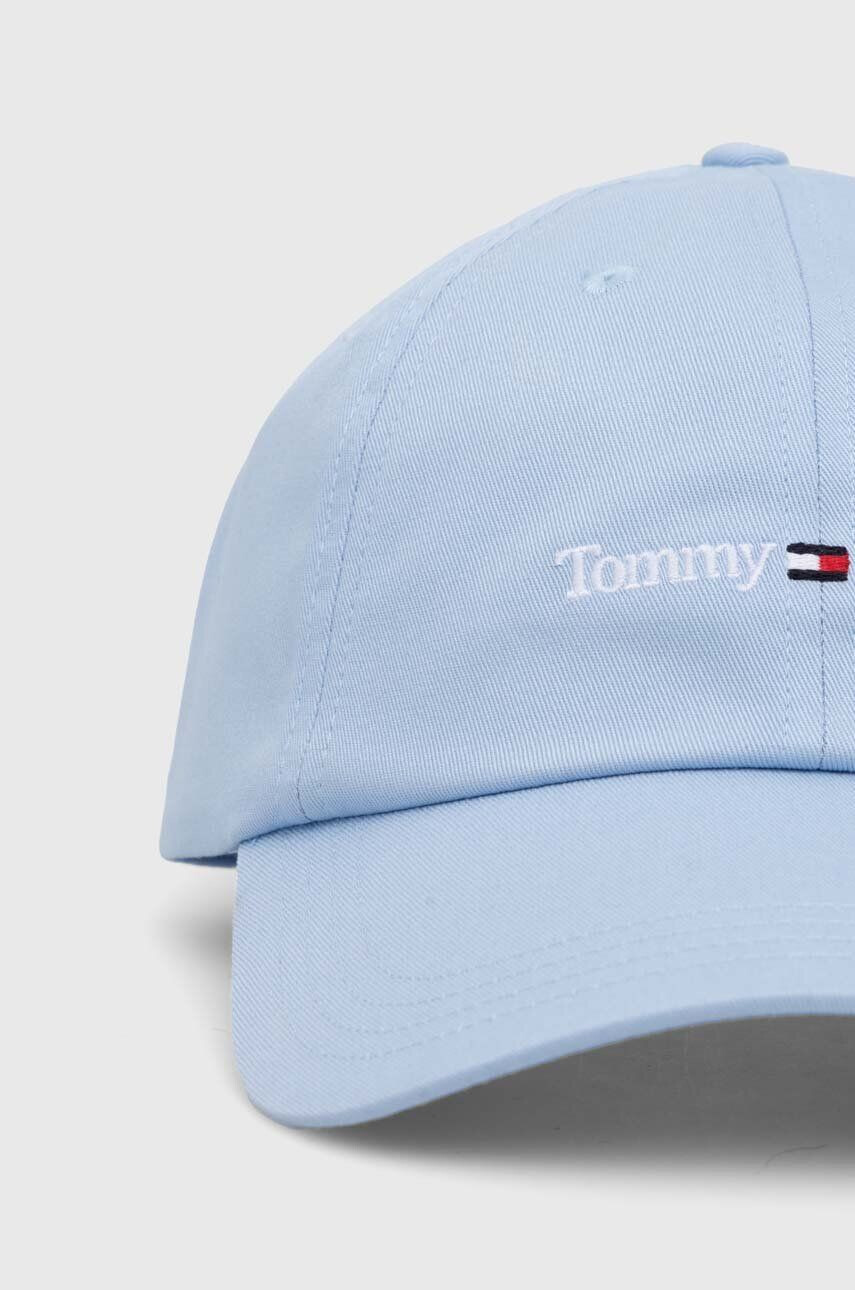 Tommy Jeans Bavlnená šiltovka biela farba s nášivkou - Pepit.sk