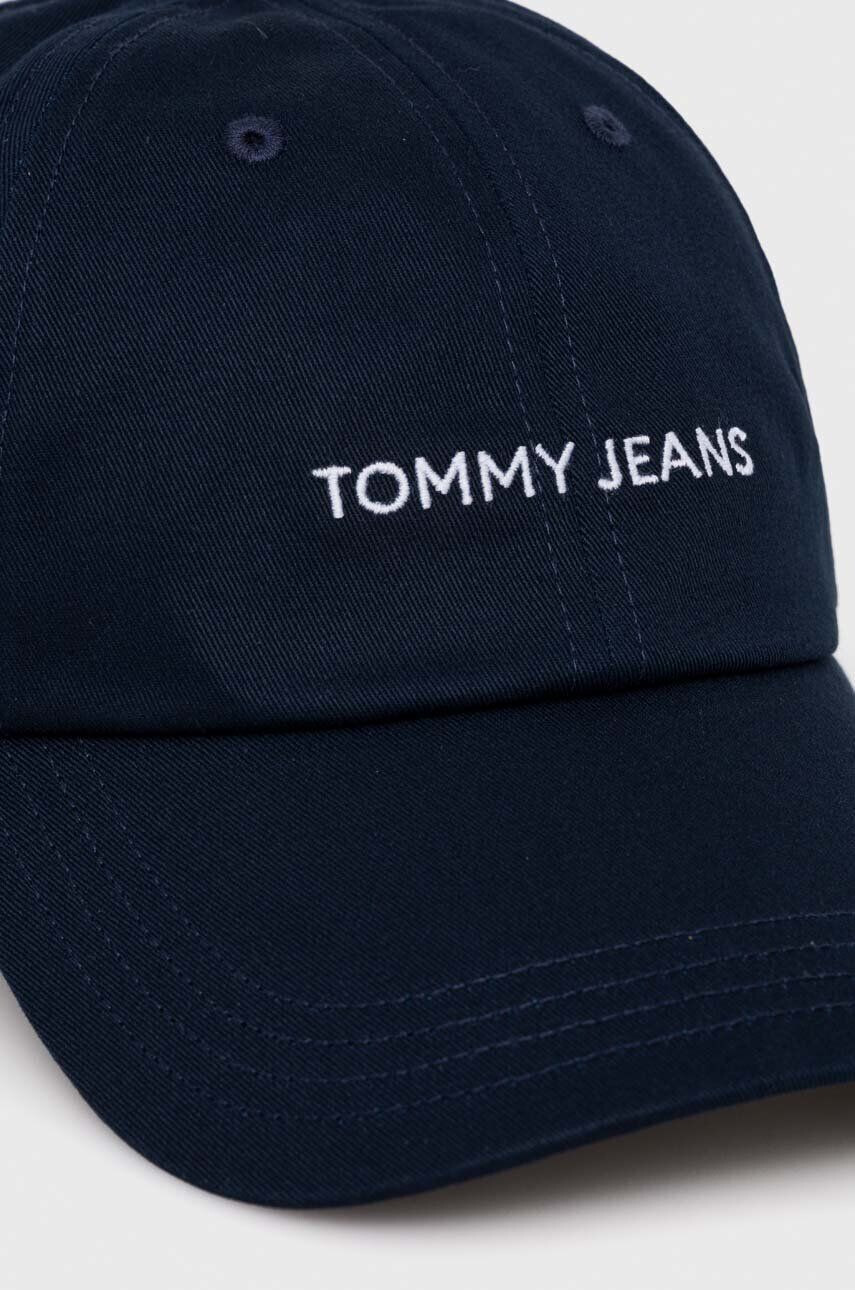 Tommy Jeans Bavlnená šiltovka tmavomodrá farba jednofarebná - Pepit.sk