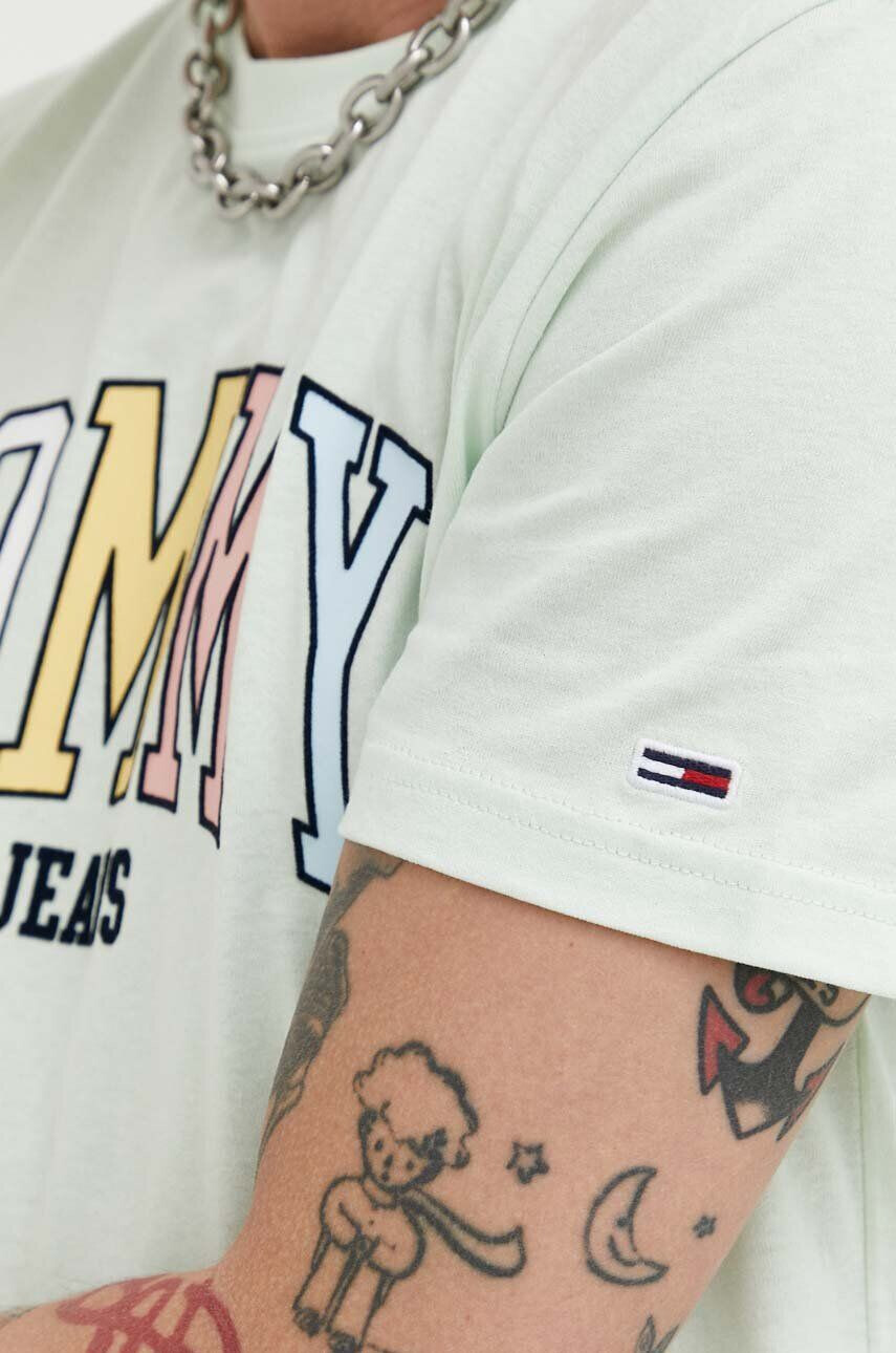 Tommy Jeans Bavlnené tričko vzorované - Pepit.sk