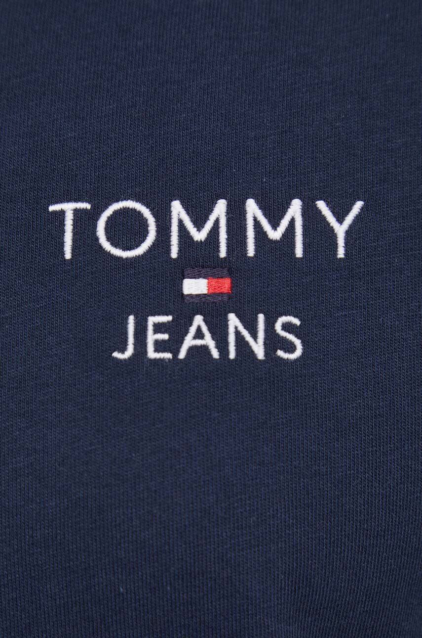 Tommy Jeans Bavlnené tričko pánsky tmavomodrá farba s nášivkou - Pepit.sk