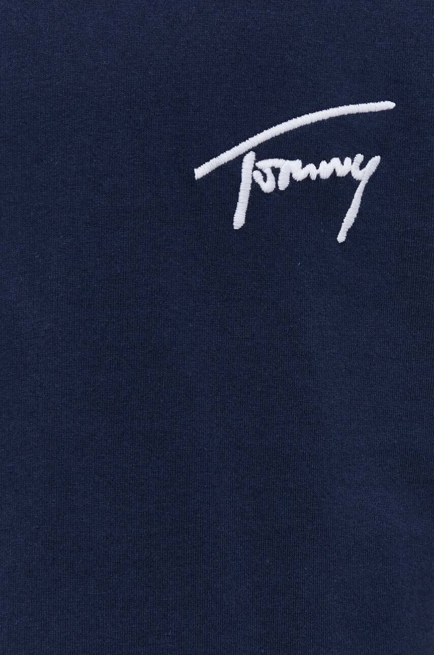 Tommy Jeans Bavlnené tričko pánsky tmavomodrá farba s nášivkou - Pepit.sk