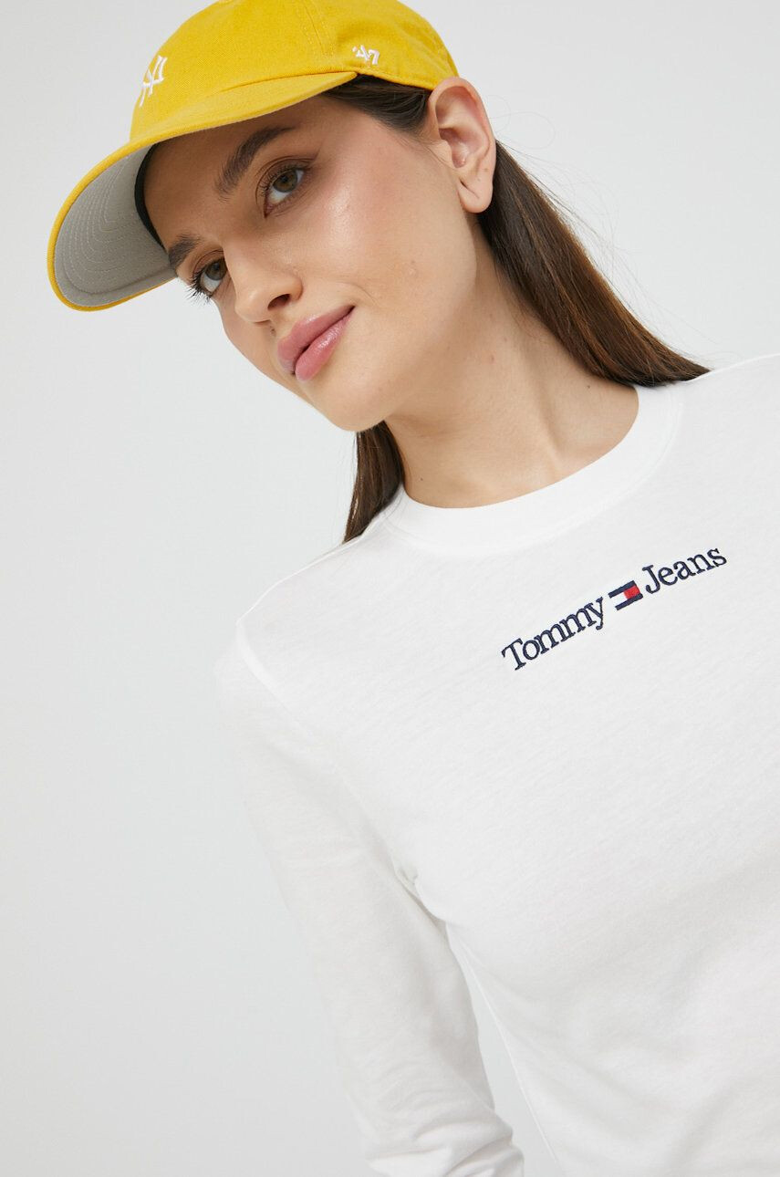 Tommy Jeans Bavlnené tričko s dlhým rukávom - Pepit.sk