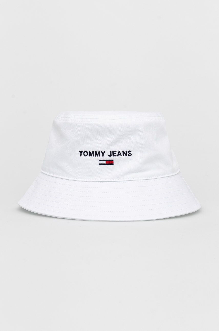 Tommy Jeans Bavlnený klobúk biela farba bavlnený - Pepit.sk