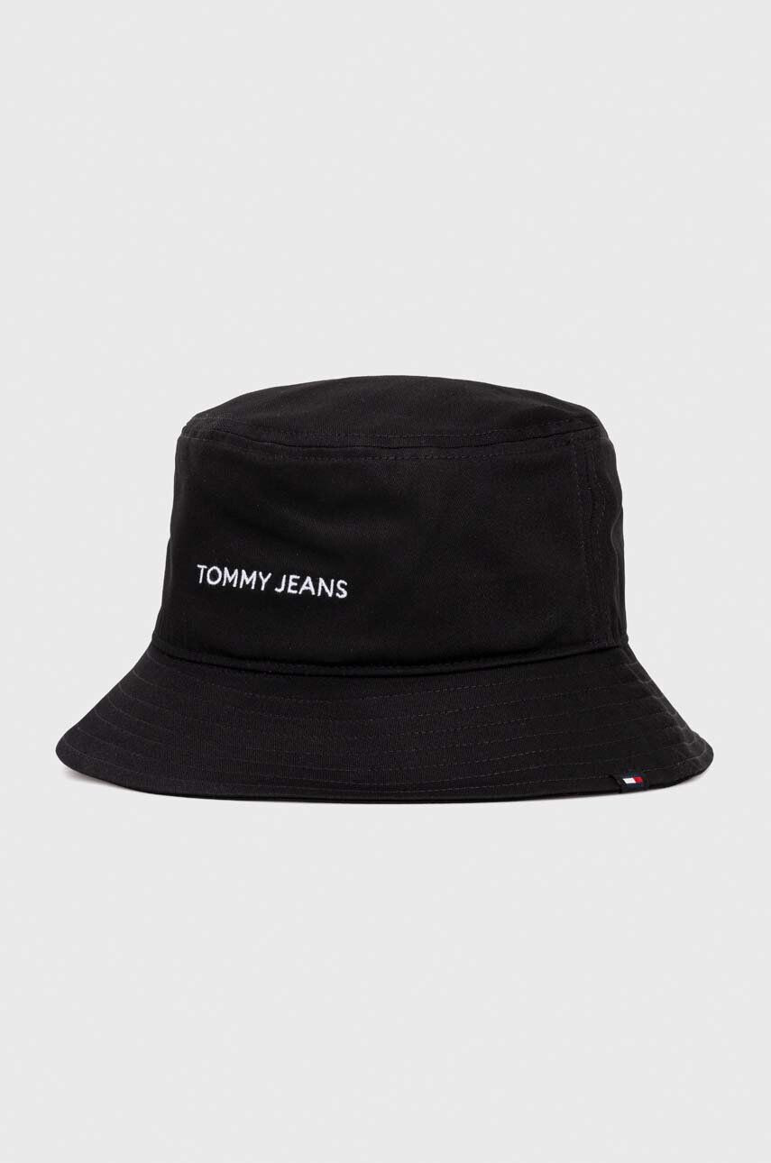 Tommy Jeans Bavlnený klobúk čierna farba bavlnený - Pepit.sk