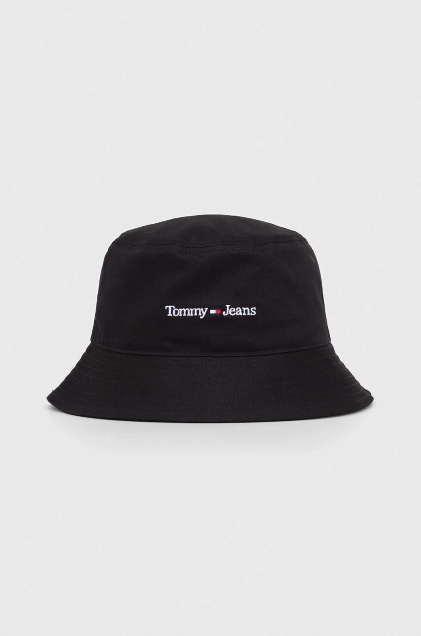 Tommy Jeans Bavlnený klobúk čierna farba bavlnený - Pepit.sk