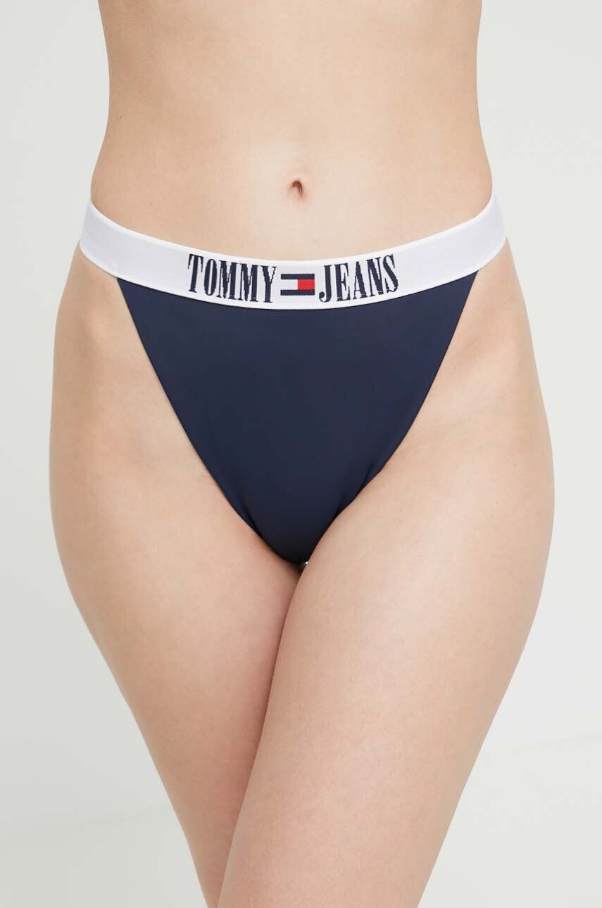 Tommy Jeans Brazílske plavkové nohavičky tmavomodrá farba - Pepit.sk