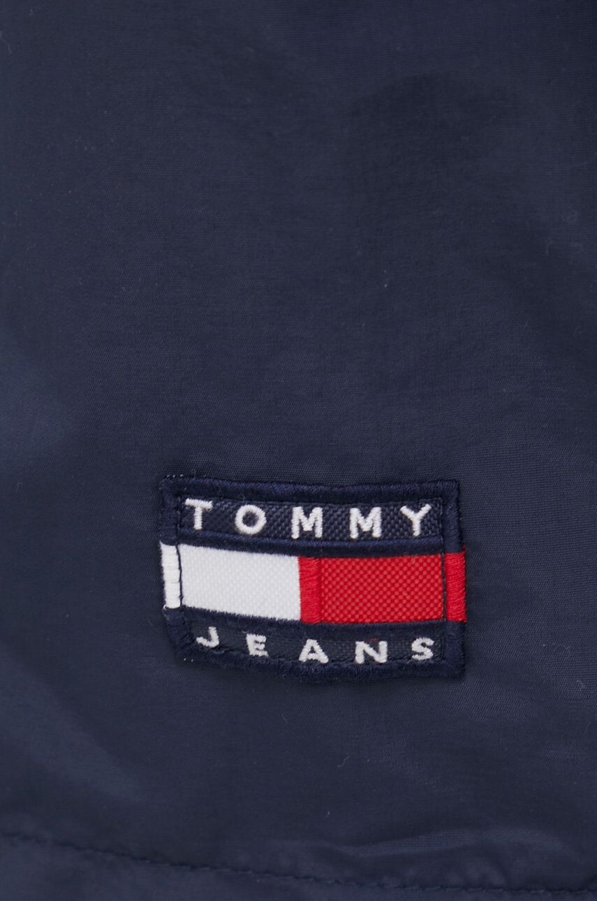 Tommy Jeans Bunda pánska tmavomodrá farba prechodná - Pepit.sk