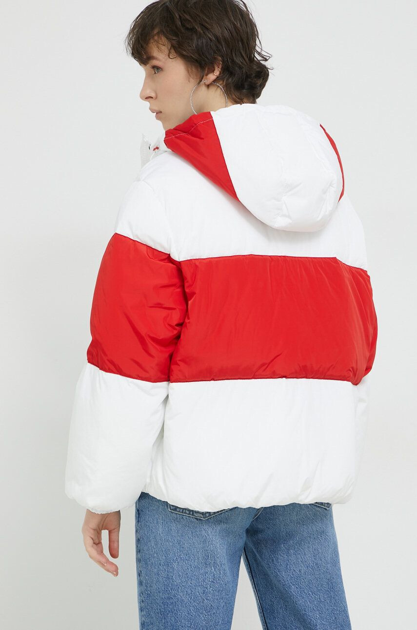 Tommy Jeans Bunda pánska čierna farba prechodná oversize - Pepit.sk