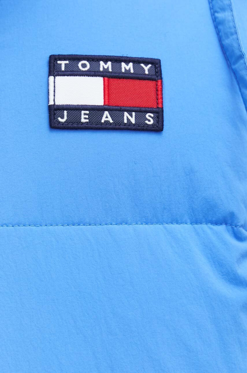 Tommy Jeans Bunda pánska tmavomodrá farba prechodná - Pepit.sk