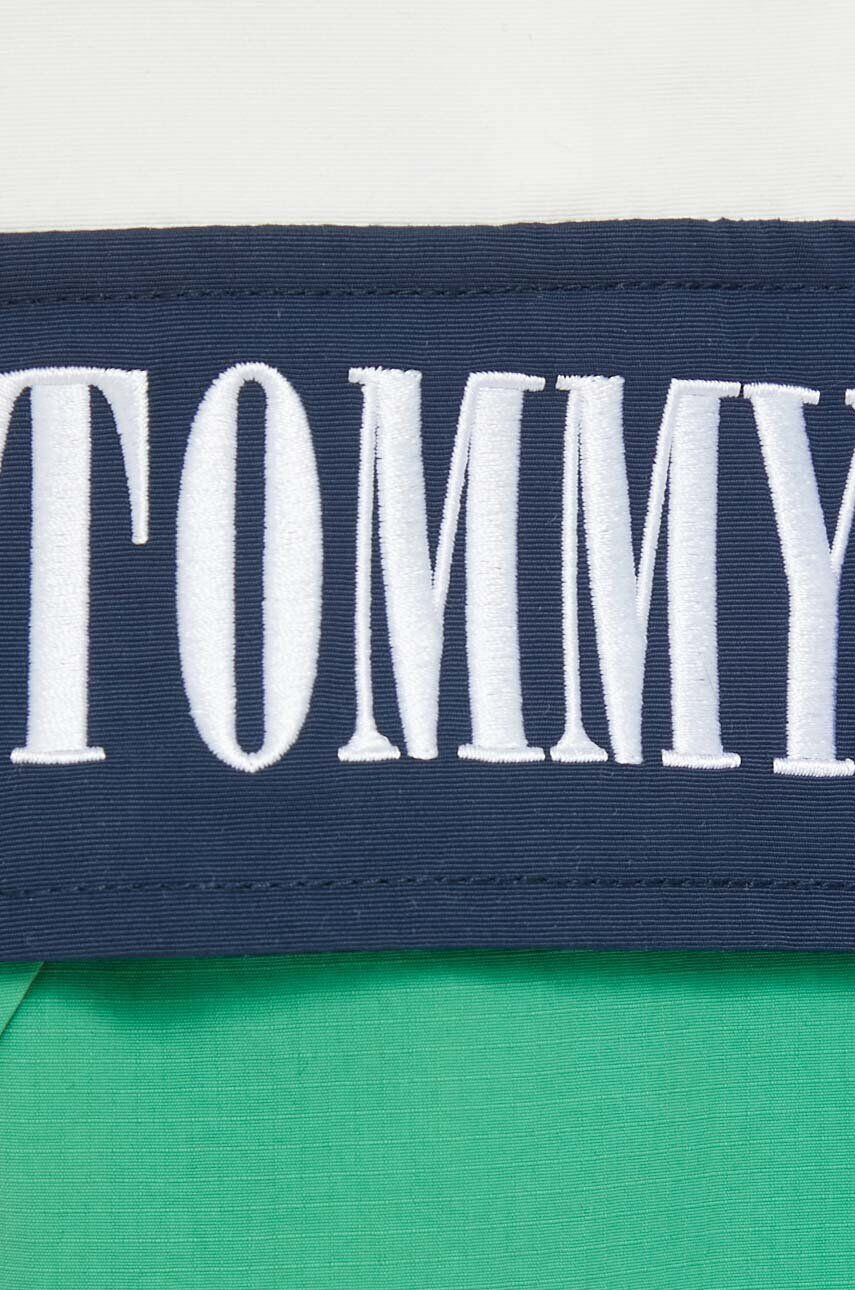 Tommy Jeans Bunda dámska šedá farba zimná oversize - Pepit.sk