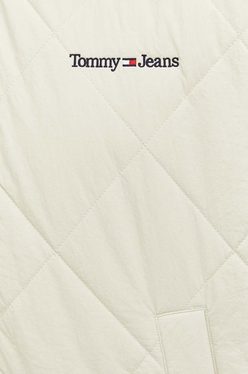 Tommy Jeans Bunda pánska béžová farba prechodná - Pepit.sk