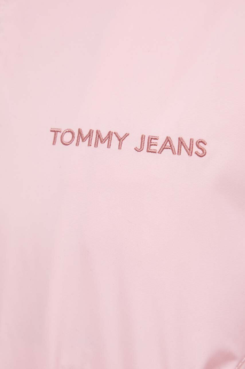 Tommy Jeans Bunda dámsky ružová farba prechodná - Pepit.sk