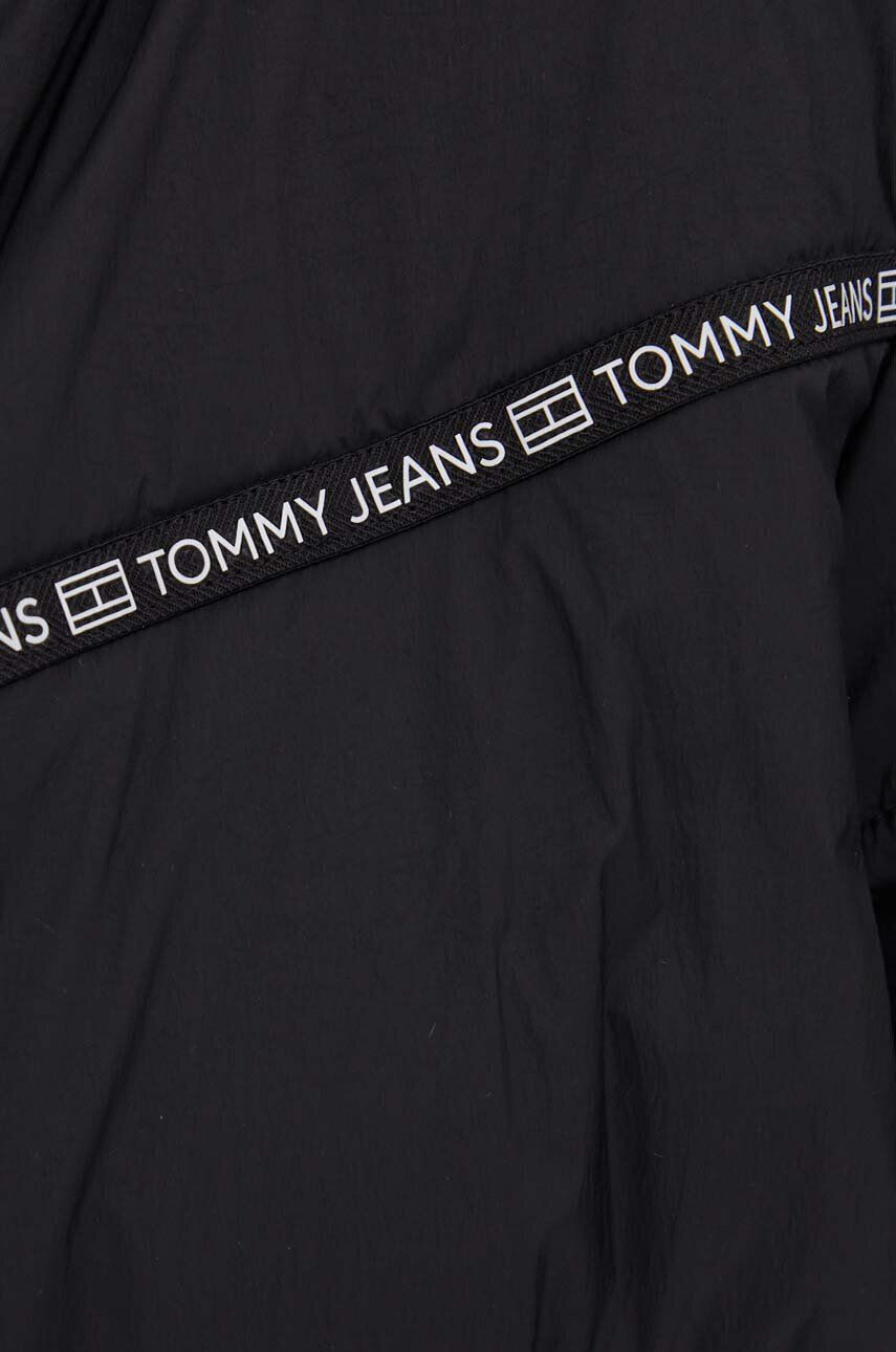 Tommy Jeans Bunda dámska čierna farba zimná oversize - Pepit.sk