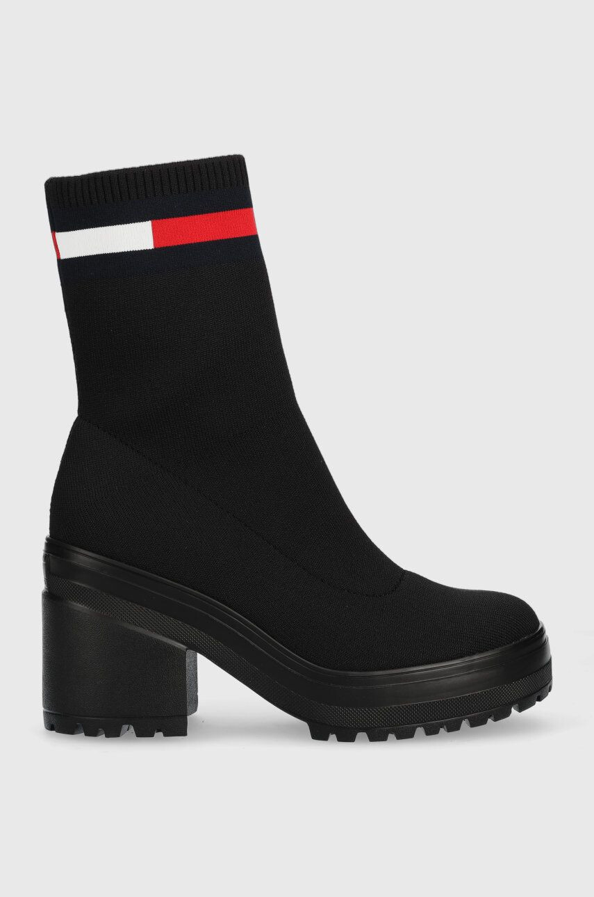 Tommy Jeans Členkové topánky Water Resistent Knitted Boot - Pepit.sk