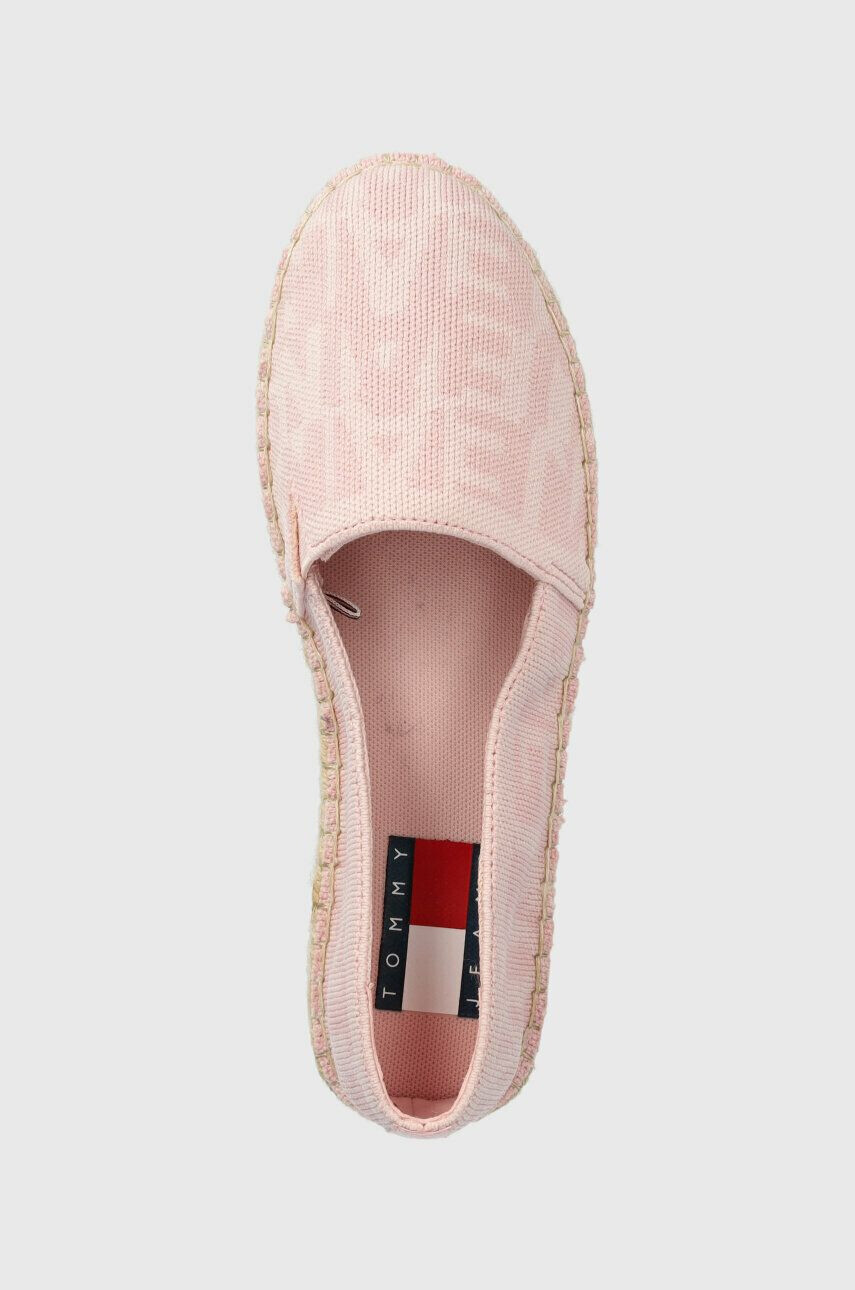 Tommy Jeans Espadrilky LOGOMANIA ESPADRILLE béžová farba na platforme EN0EN02079 - Pepit.sk