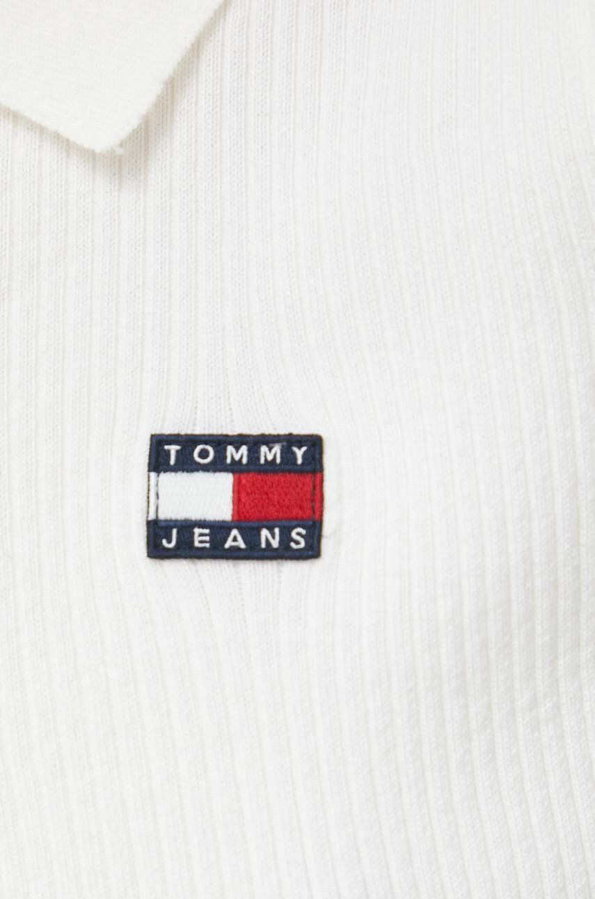 Tommy Jeans Kardigán dámsky béžová farba tenký - Pepit.sk