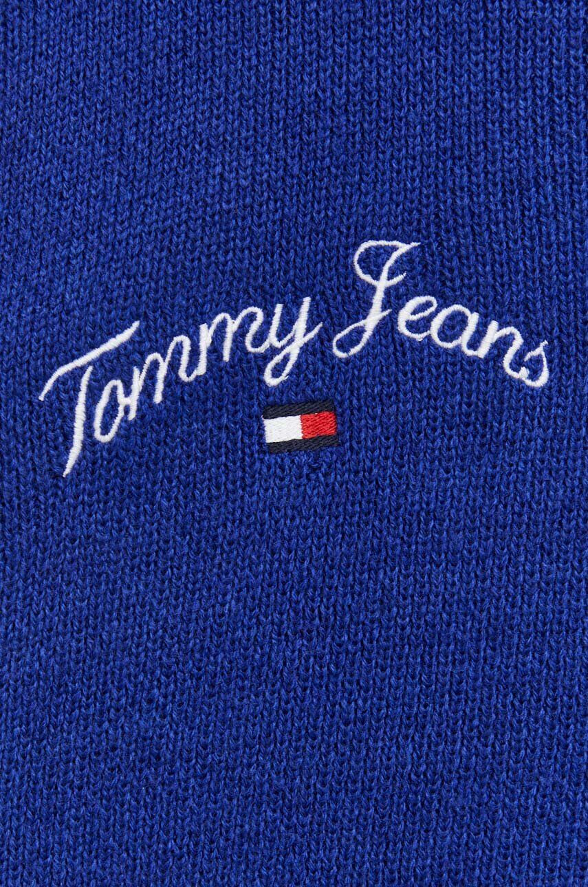 Tommy Jeans Kardigán pánsky tmavomodrá farba - Pepit.sk