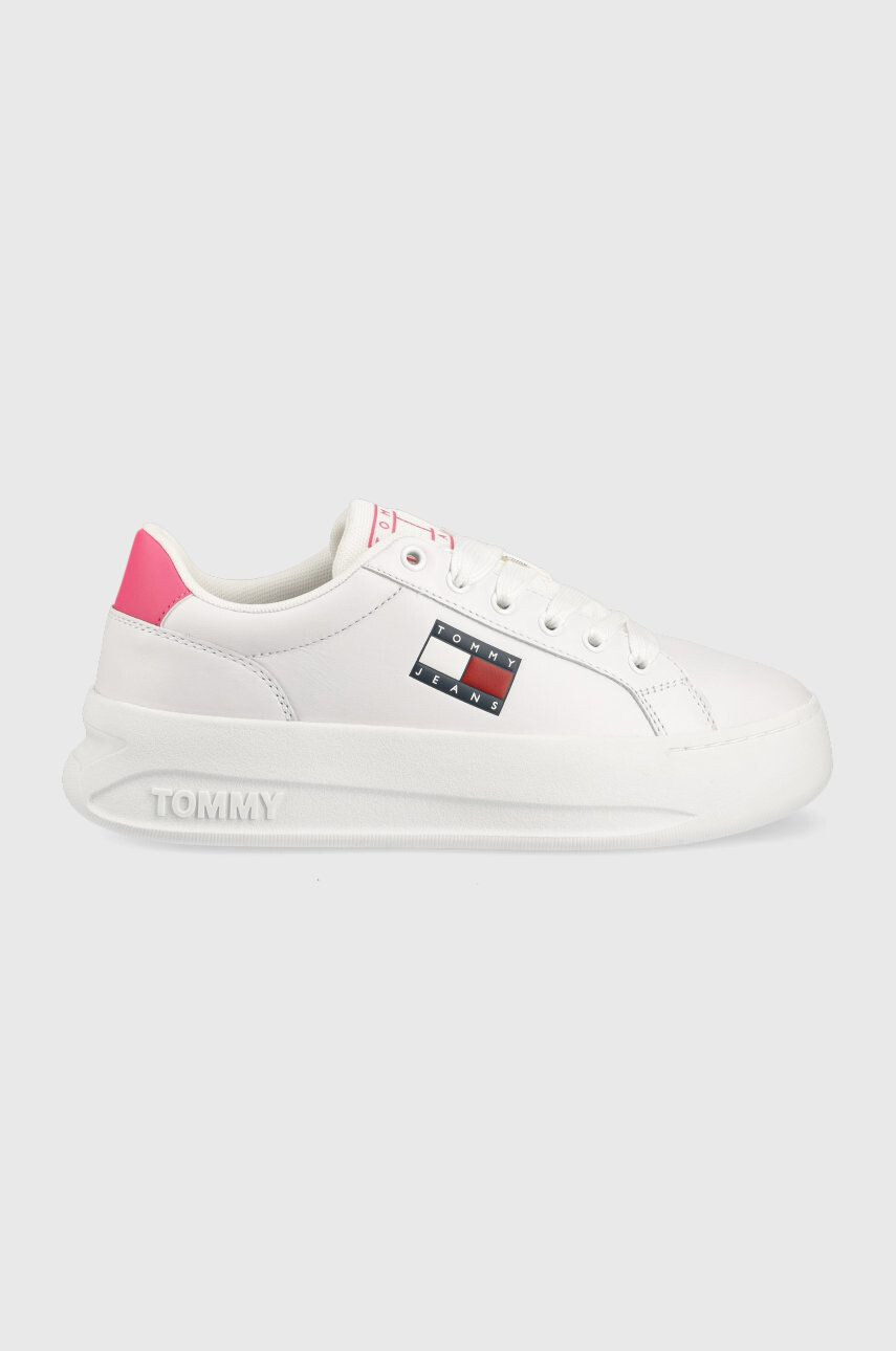 Tommy Jeans Kožené tenisky City Flatform - Pepit.sk