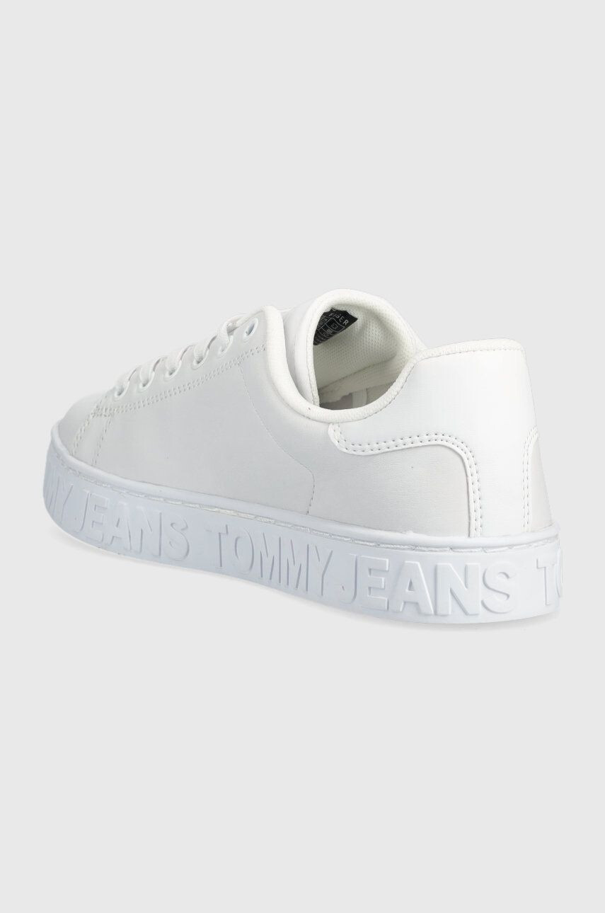 Tommy Jeans Kožené tenisky Cool Sneaker Ess biela farba - Pepit.sk