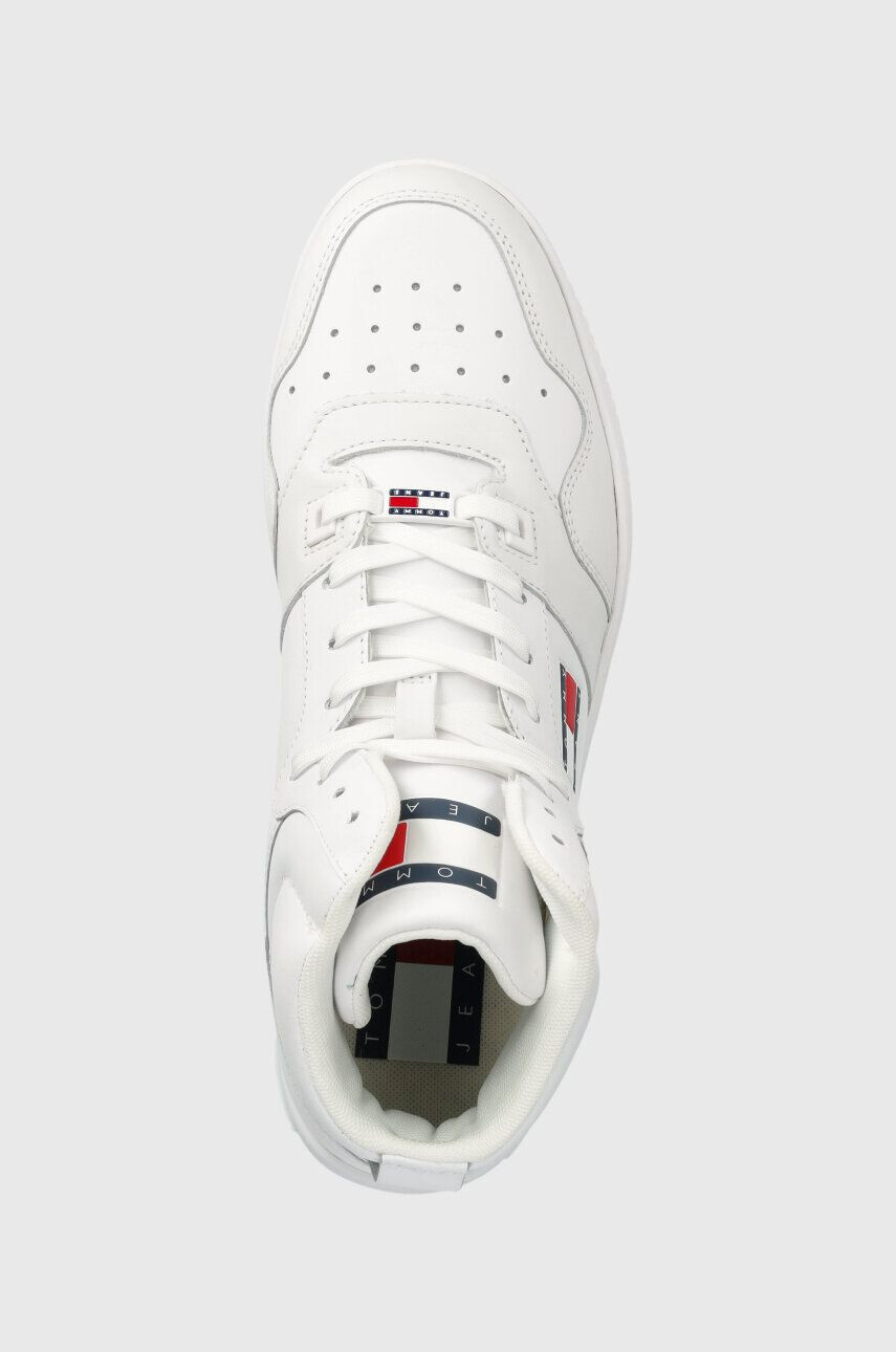 Tommy Jeans Kožené tenisky MID CUT BASKET - Pepit.sk