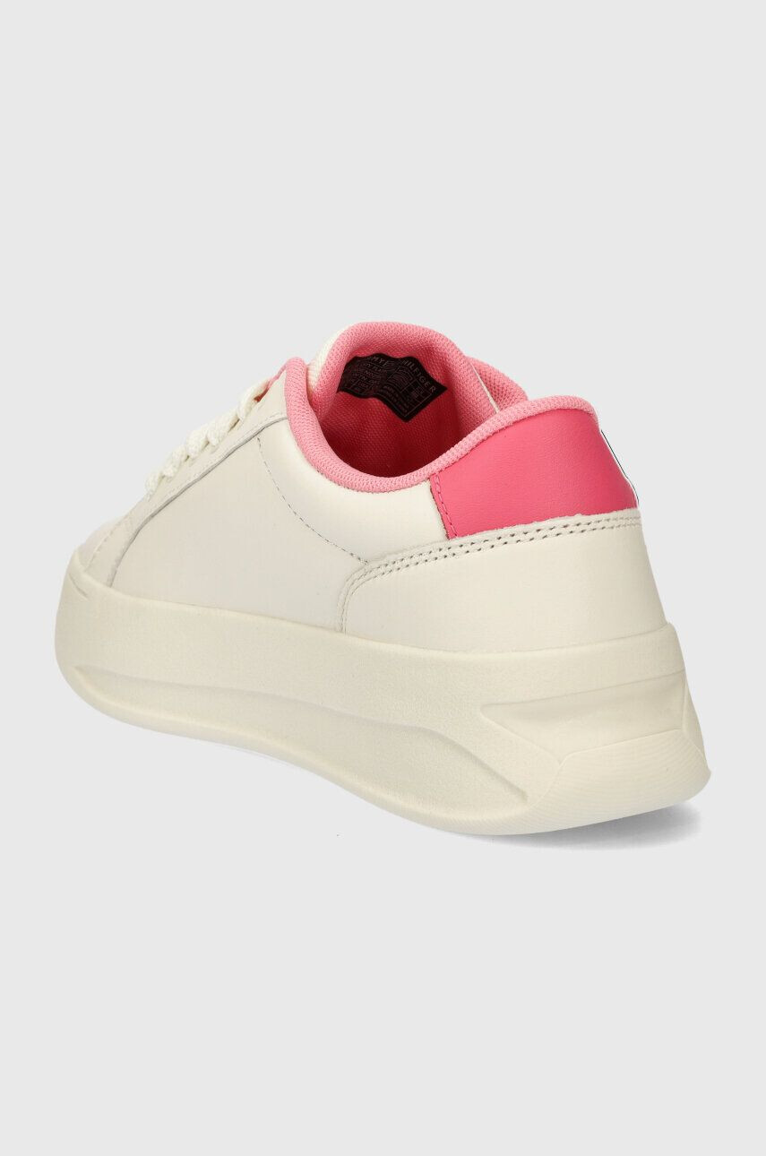 Tommy Jeans Kožené tenisky TJW CITY FLATFORM biela farba EN0EN02500 - Pepit.sk