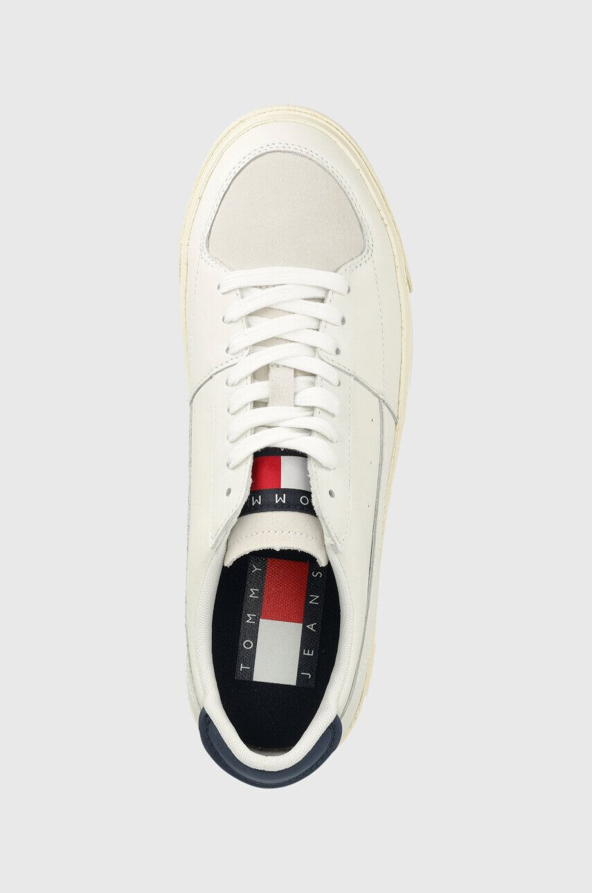 Tommy Jeans Kožené tenisky VULCANIZED ESS biela farba EM0EM01106 - Pepit.sk