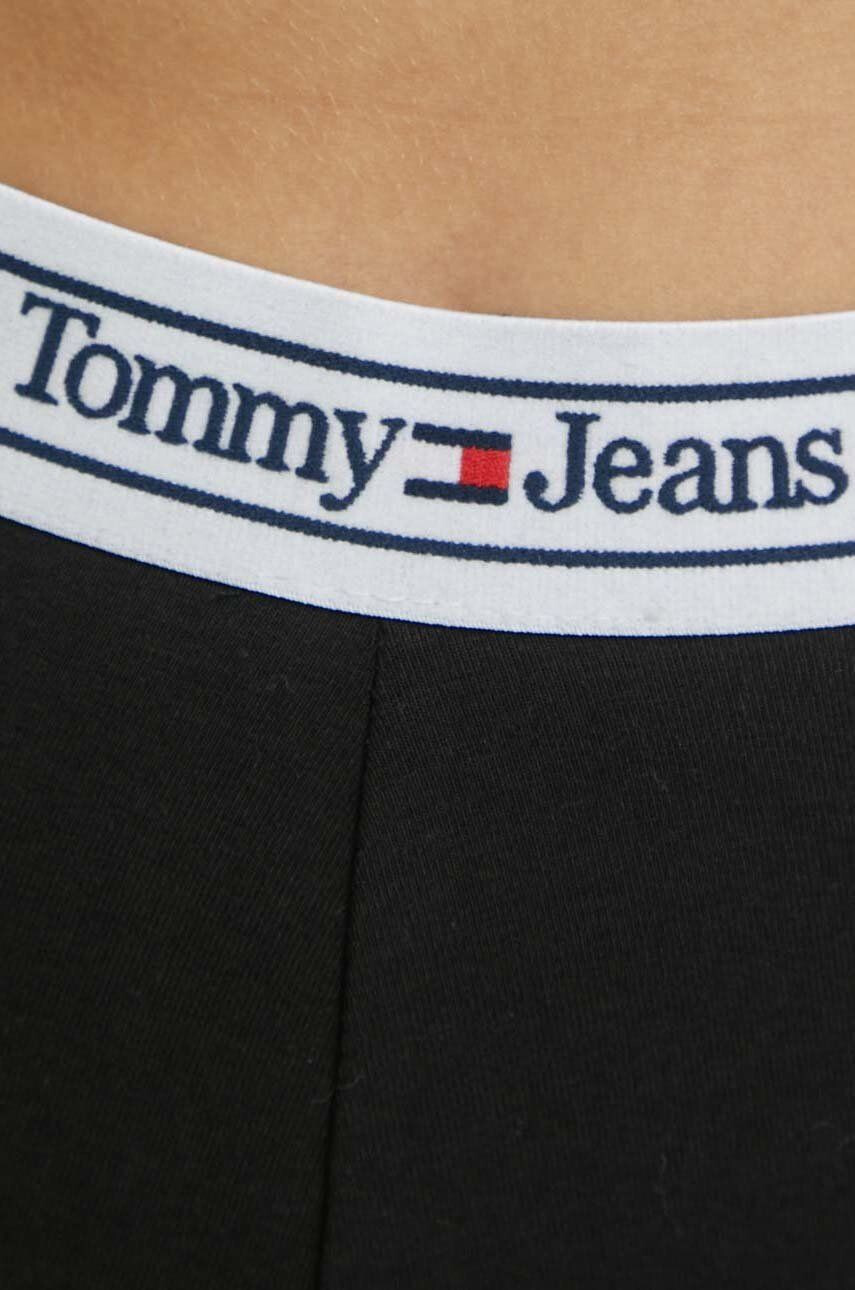 Tommy Jeans Legíny dámske čierna farba jednofarebné - Pepit.sk