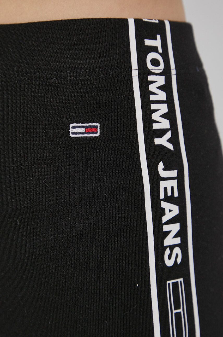 Tommy Jeans Legíny dámske čierna farba s potlačou - Pepit.sk