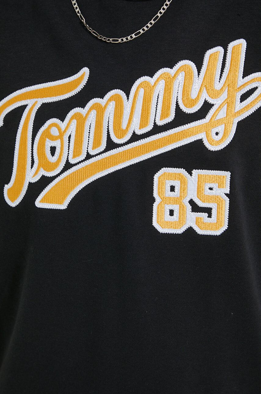 Tommy Jeans Mikina dámska žltá farba s potlačou - Pepit.sk