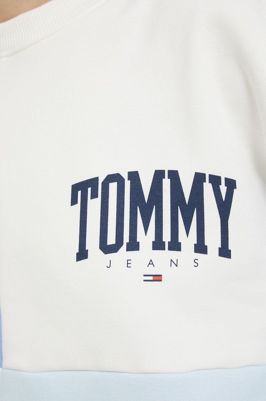 Tommy Jeans Mikina dámska ružová farba s potlačou - Pepit.sk