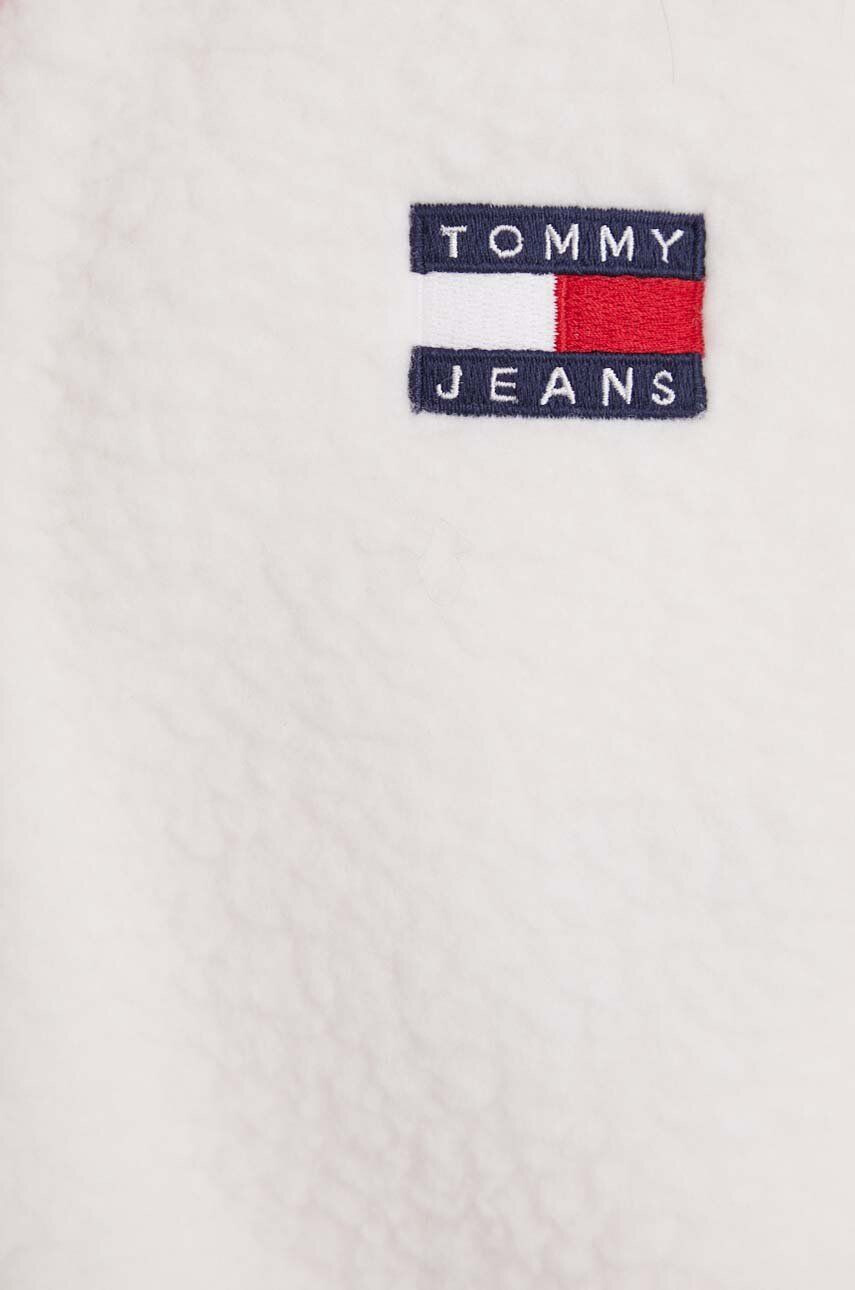 Tommy Jeans Mikina dámska biela farba s nášivkou - Pepit.sk